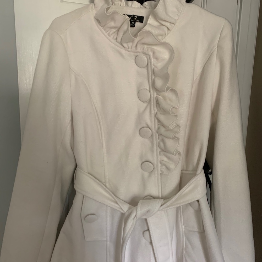 White pea coat